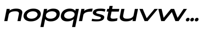 RNDI Anasera Semi Bold Ultra Expanded Italic Font LOWERCASE