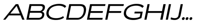 RNDI Anasera Ultra Expanded Italic Font UPPERCASE