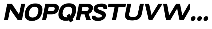RNDI Naratama Black Expanded Oblique Font UPPERCASE