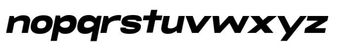 RNDI Naratama Black Expanded Oblique Font LOWERCASE