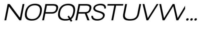 RNDI Naratama Expanded Oblique Font UPPERCASE