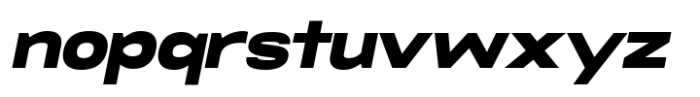 RNDI Naratama Extra Black Expanded Oblique Font LOWERCASE