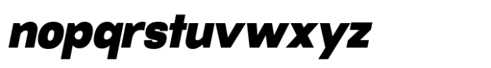 RNDI Naratama Extra Black Oblique Font LOWERCASE