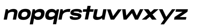 RNDI Naratama Extra Bold Expanded Oblique Font LOWERCASE