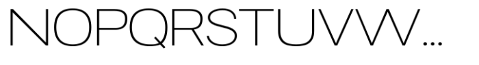 RNDI Naratama Extra Light Expanded Font UPPERCASE