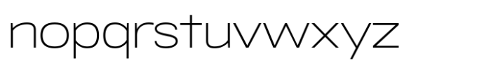 RNDI Naratama Extra Light Expanded Font LOWERCASE