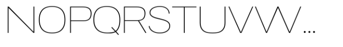 RNDI Naratama Thin Expanded Font UPPERCASE