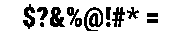 Roboto Condensed Black Font OTHER CHARS