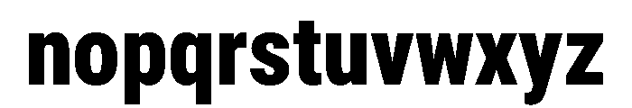 Roboto Condensed Black Font LOWERCASE