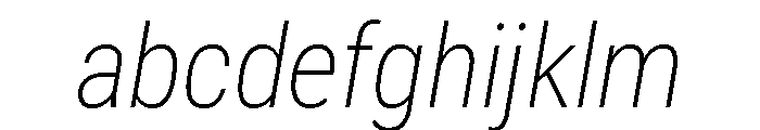 Roboto Condensed ExtraLight Italic FONT