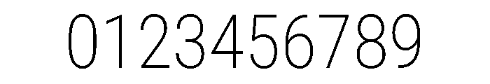Roboto Condensed ExtraLight Font OTHER CHARS