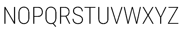 Roboto Condensed ExtraLight Font UPPERCASE