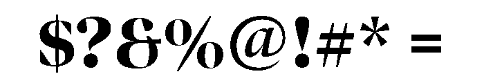 Roboto Condensed Heavy Font OTHER CHARS