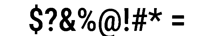 Roboto Condensed Medium Font OTHER CHARS