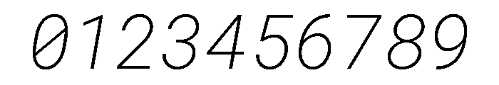 Roboto Mono ExtraLight Italic Font OTHER CHARS