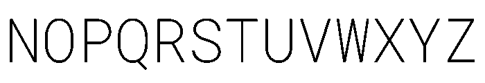 Roboto Mono ExtraLight Font UPPERCASE