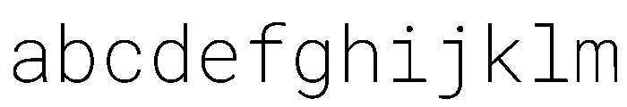 Roboto Mono ExtraLight FONT