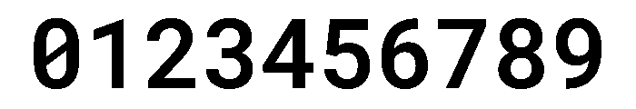 Roboto Mono SemiBold Font OTHER CHARS