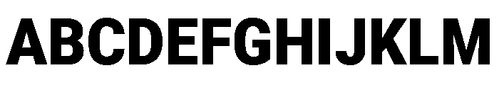 Roboto SemiCondensed Black Font UPPERCASE