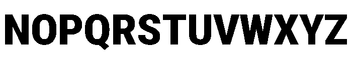 Roboto SemiCondensed Black Font UPPERCASE