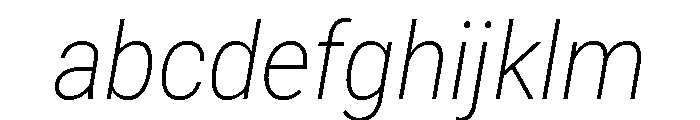 Roboto SemiCondensed ExtraLight Italic FONT