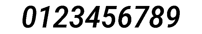 Roboto SemiCondensed Medium Italic Font OTHER CHARS