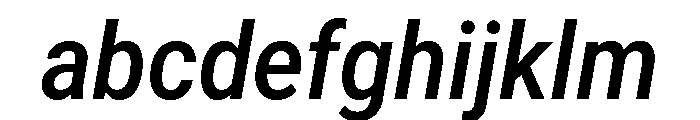 Roboto SemiCondensed Medium Italic FONT