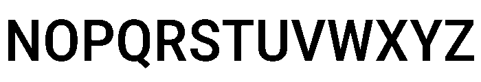 Roboto SemiCondensed Medium Font UPPERCASE