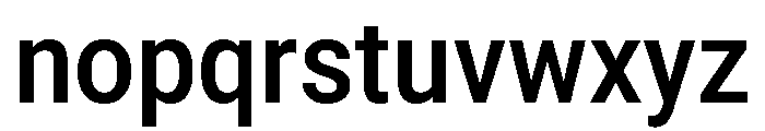 Roboto SemiCondensed Medium Font LOWERCASE