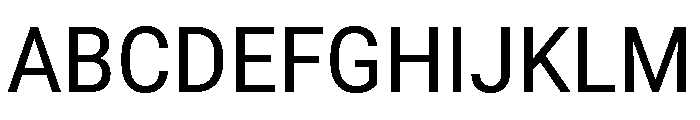 Roboto SemiCondensed Regular Font UPPERCASE