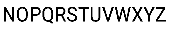 Roboto SemiCondensed Regular Font UPPERCASE