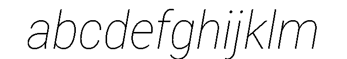 Roboto SemiCondensed Thin Italic FONT