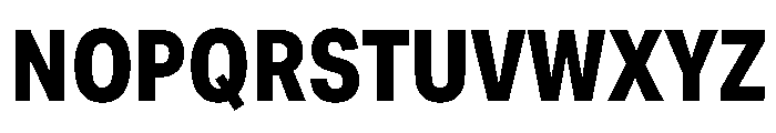 Roboto Semicondensed Extra Bold Font UPPERCASE