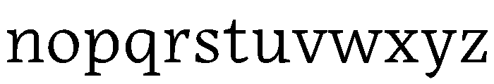 Roboto Serif Variable Extra Light Font LOWERCASE