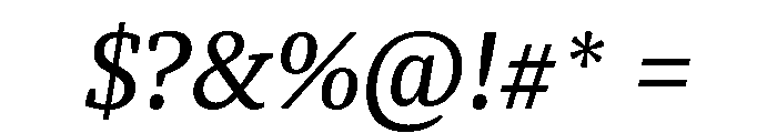 Roboto Serif Variable Italic Font OTHER CHARS