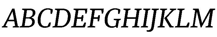 Roboto Serif Variable Italic Font UPPERCASE