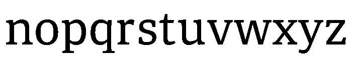Roboto Serif Variable Regular Font LOWERCASE