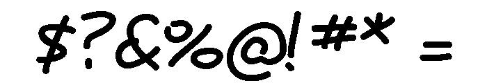 Rosalind Italic Font OTHER CHARS