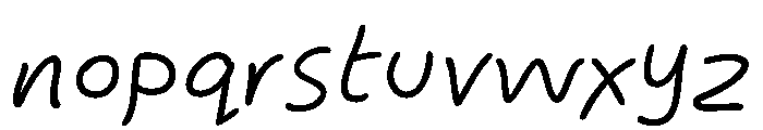Rosalind Light Italic Font LOWERCASE