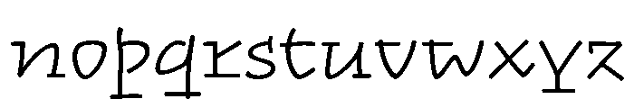 Rosalind Light Font LOWERCASE