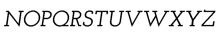 Rosalind Semibold Italic Font UPPERCASE
