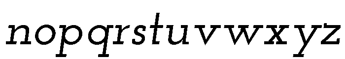 Rosalind Semibold Italic Font LOWERCASE