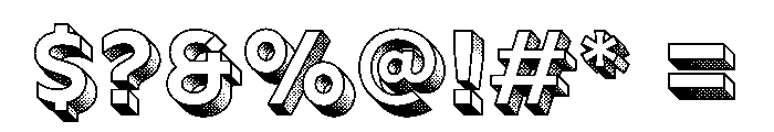 Rosewood Color Bold Font OTHER CHARS
