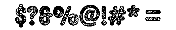 Rosewood Color Heavy Font OTHER CHARS