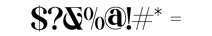 ROBELIA-Regular Font OTHER CHARS