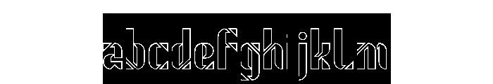 ROBOT LIFE-Hollow-Inverse FONT