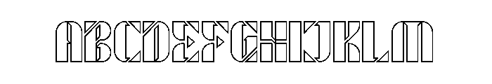 ROBOT LIFE-Hollow Font UPPERCASE