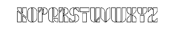 ROBOT LIFE-Hollow Font UPPERCASE