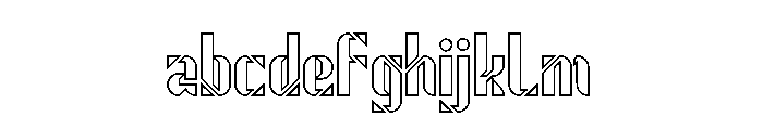 ROBOT LIFE-Hollow FONT
