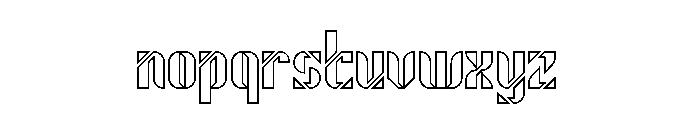 ROBOT LIFE-Hollow Font LOWERCASE